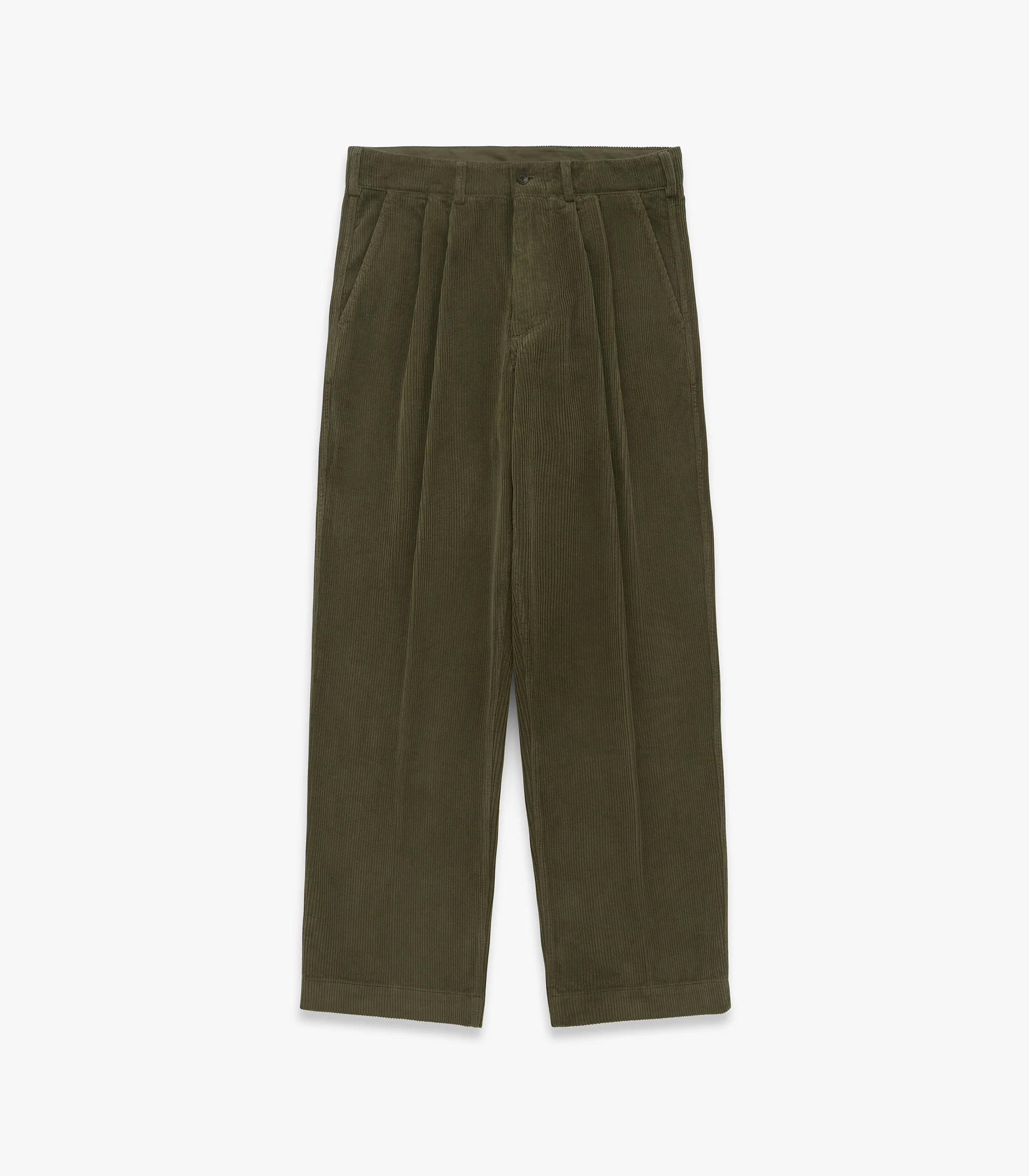 Canal Pleated Corduroy Cotton Pant - Image 6