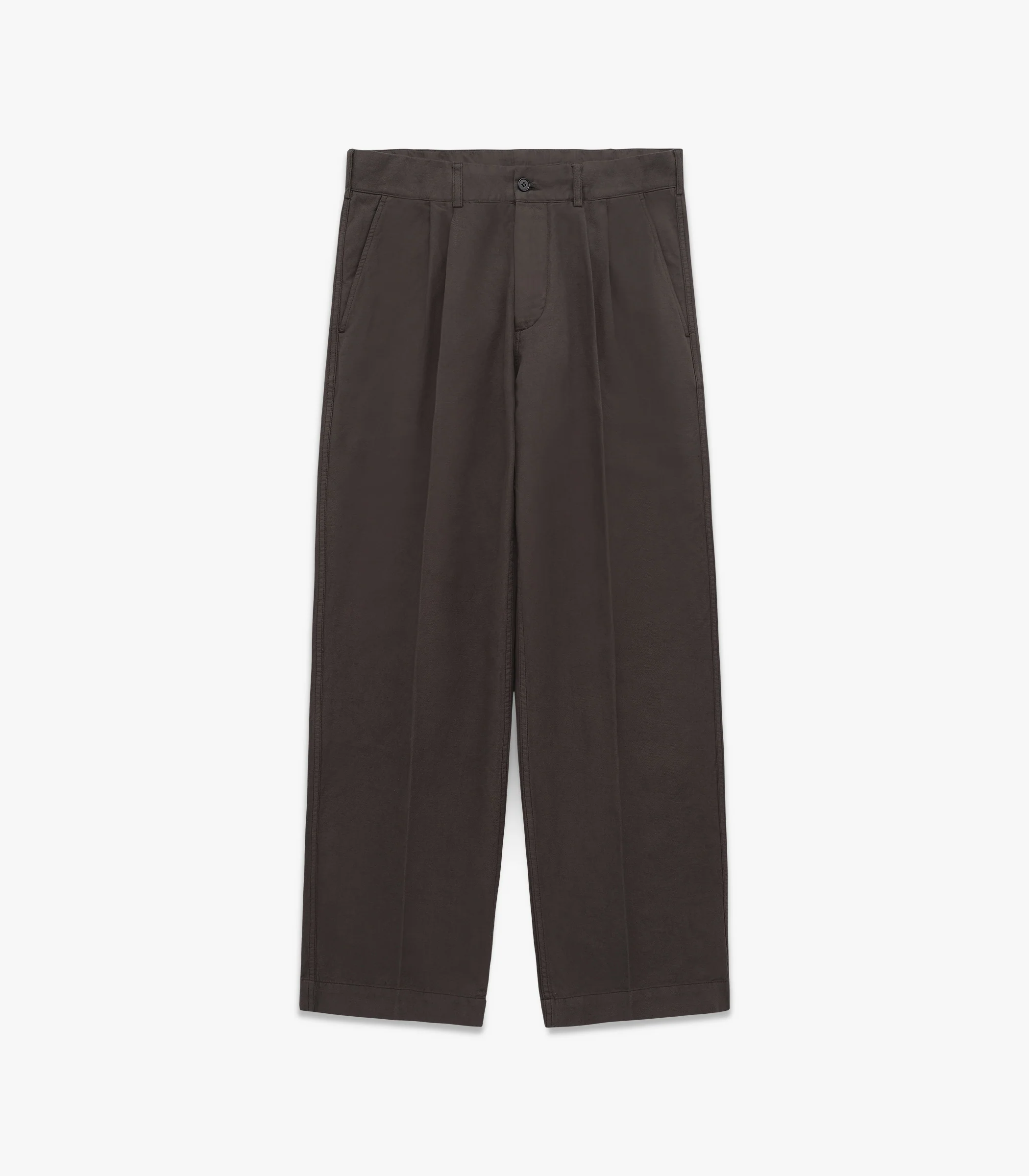 Canal Pleated Twill Cotton & Linen Pant - Image 4