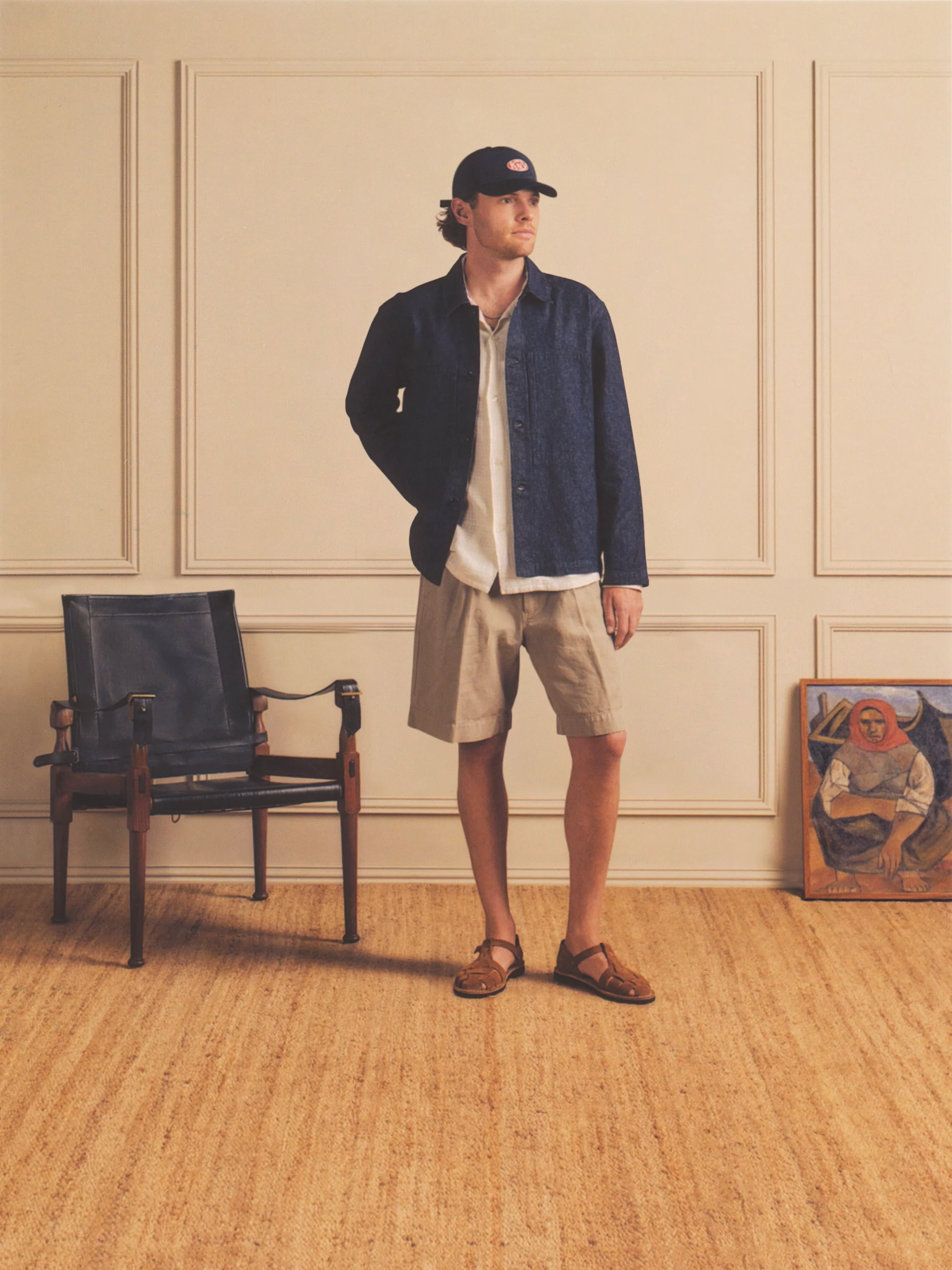 Canal Pleated Twill Cotton & Linen Short - Image 5