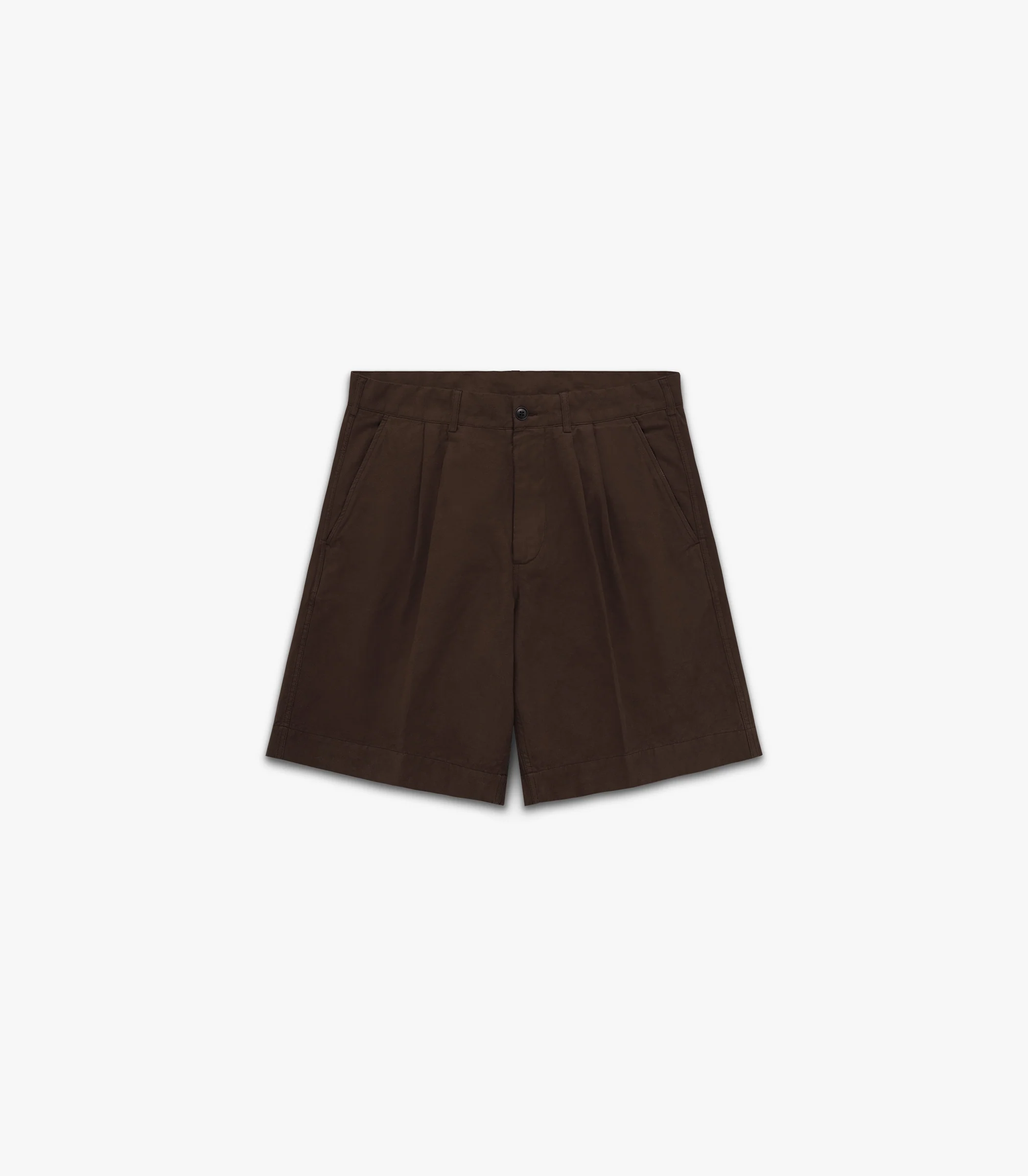 Canal Pleated Twill Cotton & Linen Short - Image 6