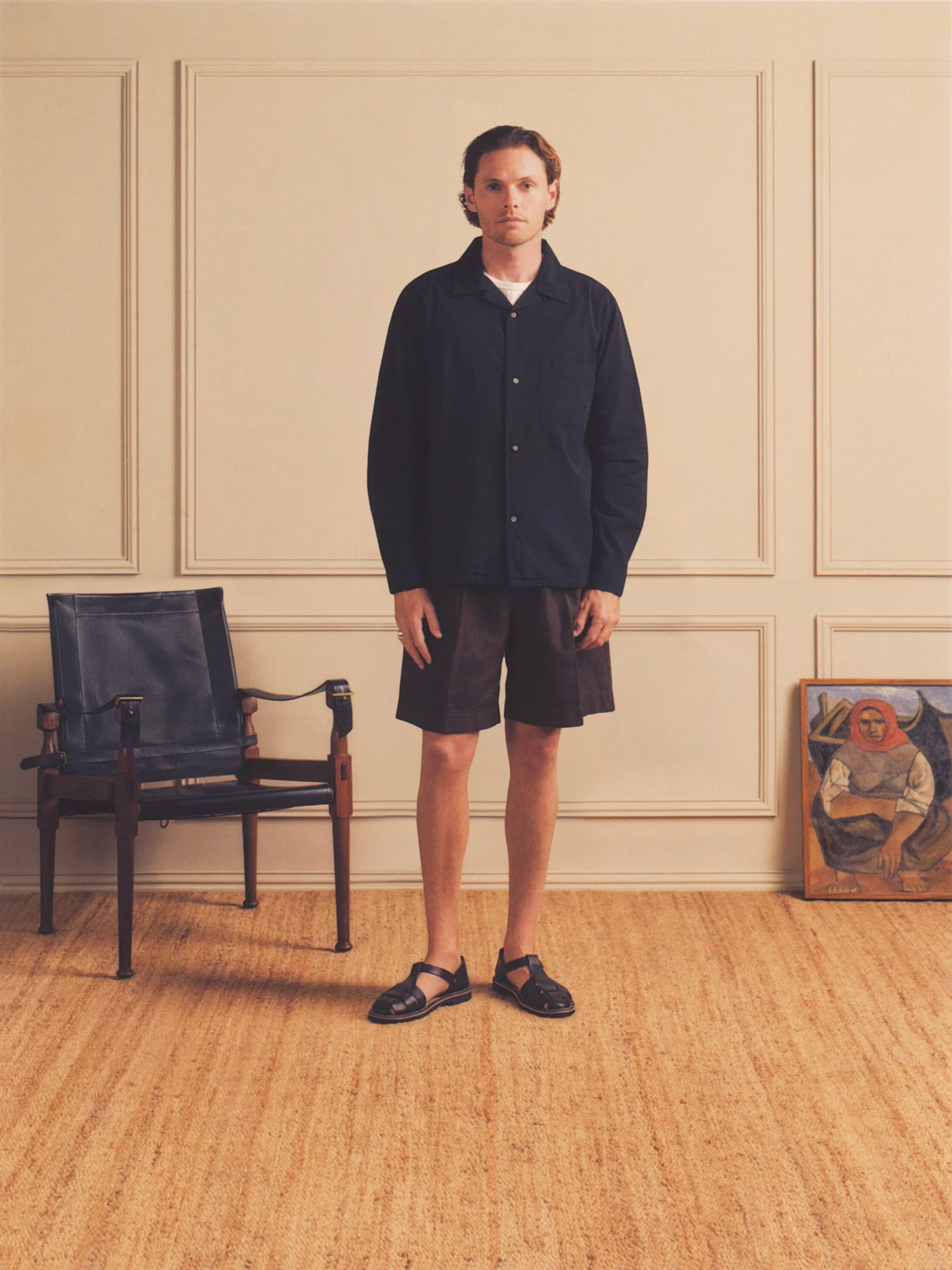 Canal Pleated Twill Cotton & Linen Short - Image 8