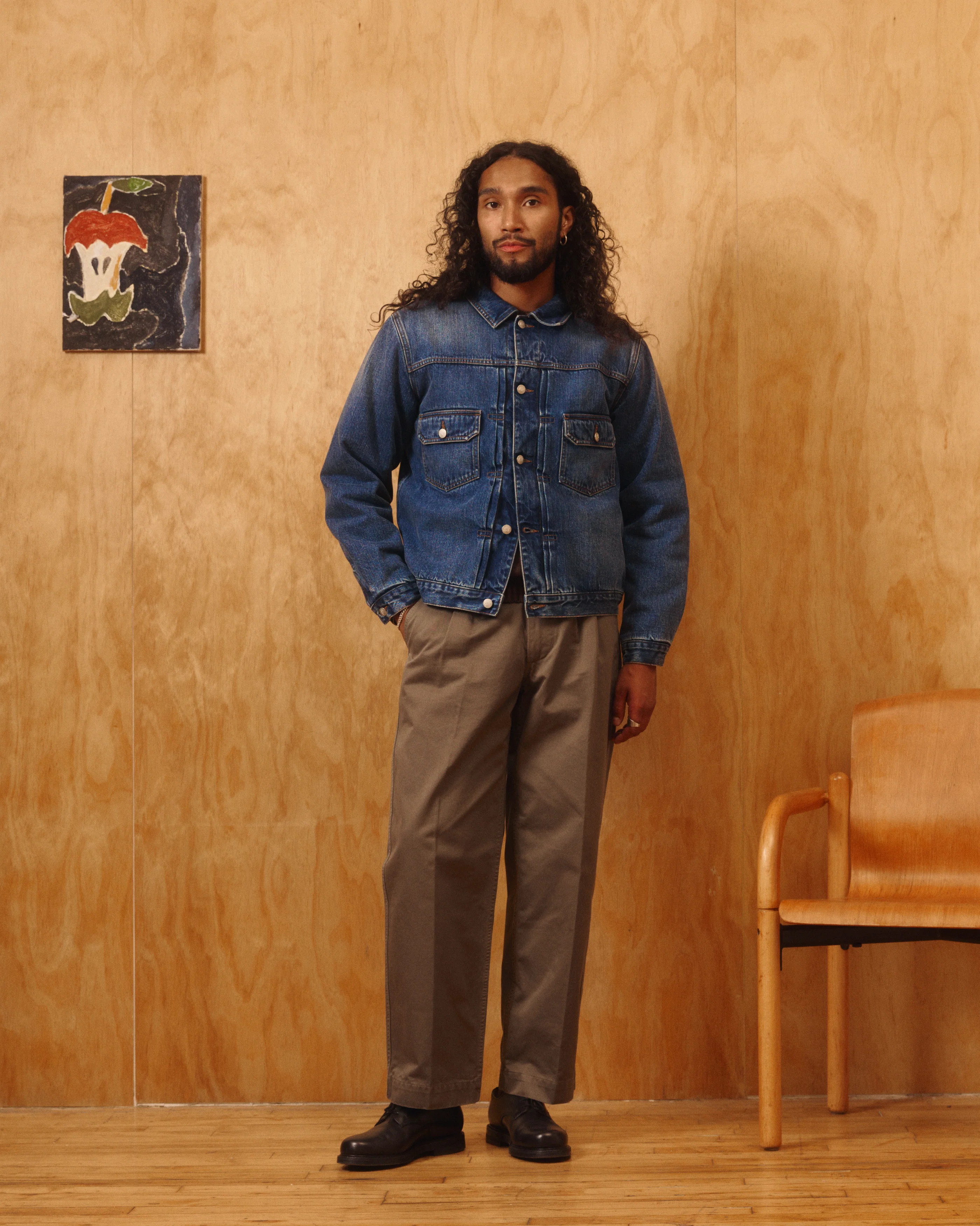 Wayfarer Wool Blanket Lined Denim Trucker - Image 5