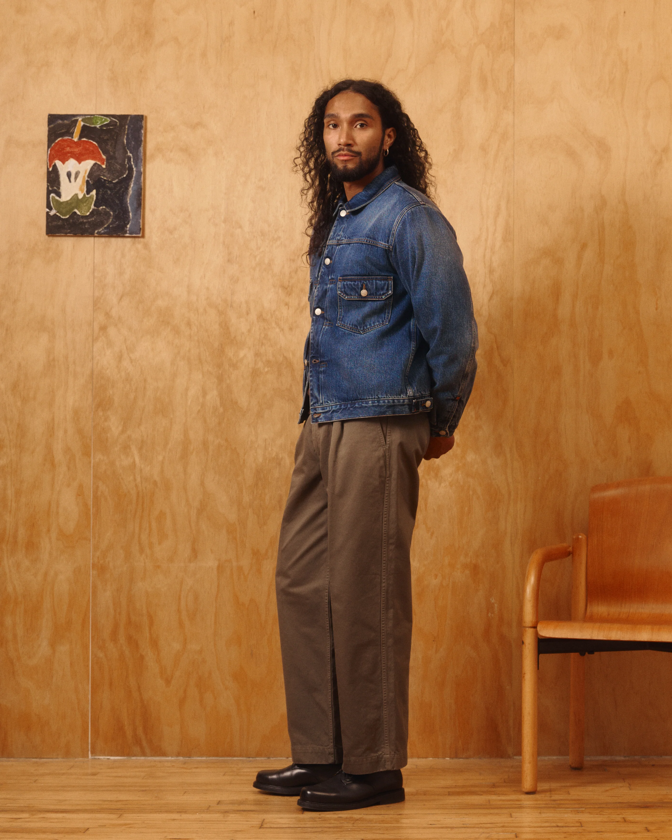 Wayfarer Wool Blanket Lined Denim Trucker - Image 6