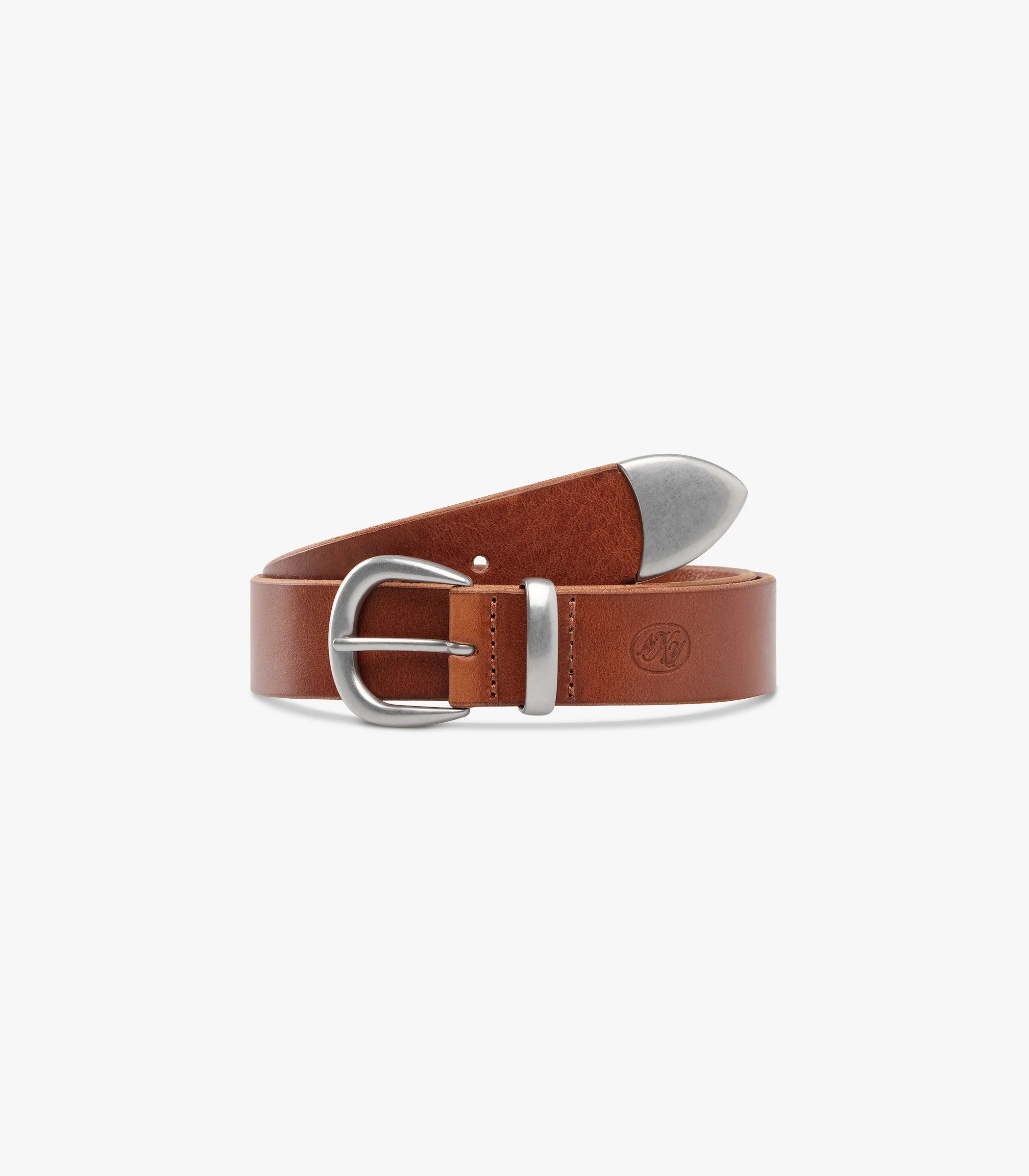 Western Bridle Leather Belt - Image 3